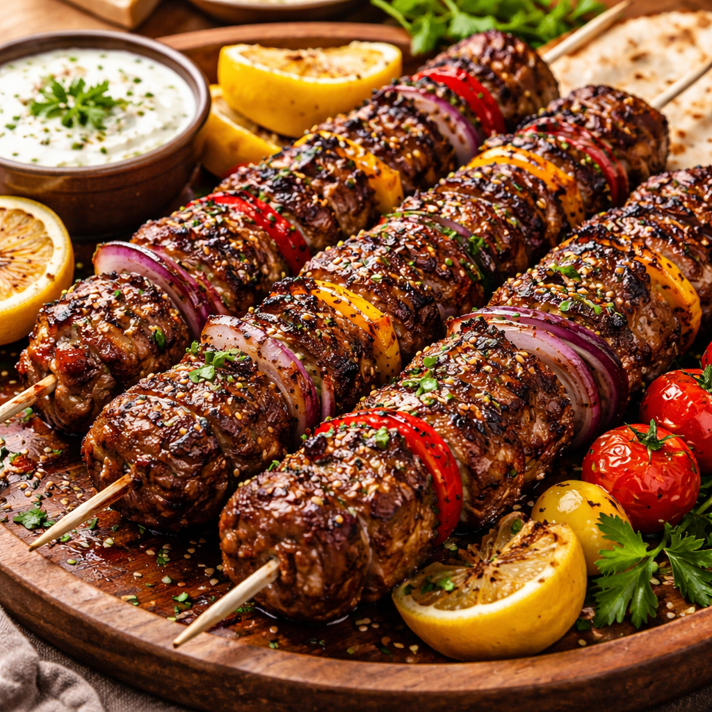 Grilled Jumbo Lamb Skewer